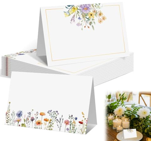 Girihe Place Cards, 50PCS Place Cards for Table Wedding Places Card for Table, Wedding Name Places Card f or Christmas Dinner Party, Birthday Events & Weddingg Decorations