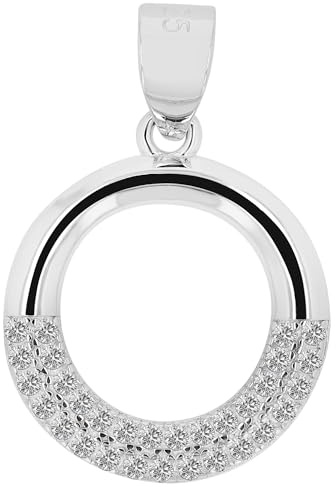 Akzent Anhänger für Damen in 925 Silber, 100% Wasserfest & Hautverträglich