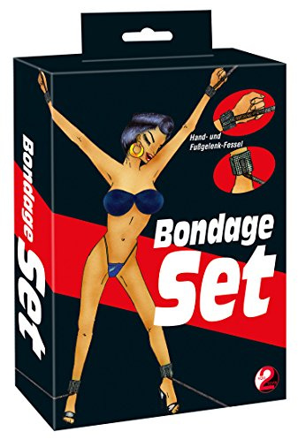 You2Toys Bondage Set - soft gepoltsterte Hand- und Fußgelenkfesseln mit Klettverschluss und Schlaufen-Bändern