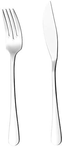 Esmeyer 156-253 Fisch-Besteck-Set Sylvia 12-teilig, Edelstahl, Silber, 18 x 24.7 x 2.6 cm