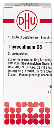 DHU Thyreoidinum D6 Streukügelchen, 10 g Globuli