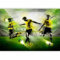 murando - Papier peint panoramique moderne 350x256 cm - Revêtement mural décoration pour chambre salon - Design moderne - Beige vert gris - Hommes, football, sport, adolescent 10110902-8