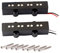 Milisten 4 Saiten -bass-tonabnehmer Open-bridge-tonabnehmer Tonabnehmer Für Jazzbässe Viertelpfünder Pickup Präzisions-bass-tonabnehmer Humbucker-bass-tonabnehmer Gitarre Brücke