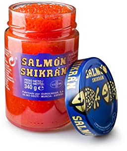 Salmón Shikrán® en esferas, tarro de 340 g