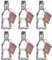 Kilner Traditional Handled Clip Top Glass Bottle Airtight 200ml Transparent (Pack of 6)