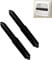 Toilet Roll Holder Insert Spindle, Toilet Paper Holder, Spring Loaded Toilet Roll Holder Insert, 2pcs Plastic Toilet Tissue Roll Holder Spring Loaded Roller Replacement (Black)