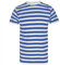 GW CLASSY OUTFIT Men Striped T-Shirt Unisex Casual Crew Neck Short Sleeve Summer Book Week Stripes T Shirt Tops (S, Mens Blue & White Stripe)