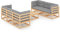 vidaXL Garten Lounge Set 7-TLG., Gartenmöbel Set Sitzgruppe für Garten Terrasse Balkon, Modular Sofa Garnitur mit Kissen, Loungemöbel, Kiefer Massivholz