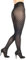BANANALU Netz Strumpfhosen Damen mit Karo Muster 60 Den blickdichte karierte Alina 60 Nero L