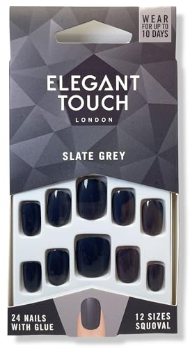 Elegant Touch Faux ongles couleur gris ardoise