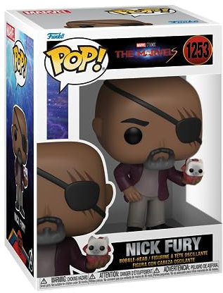 Funko Pop! Vinyl: The Marvels - Nick Fury - Vinyl-Sammelfigur - Geschenkidee - Offizielle Handelswaren - Spielzeug Für Kinder und Erwachsene - Movies Fans - Modellfigur Für Sammler und Display