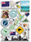 A4-Aufkleberbogen, neuseeländische Sehenswürdigkeiten, Vinyl-Aufkleber – Kiwi, Stadtkarte, Flughafen, Stempel, Land, Skyline, Flagge, Reisen, Urlaub, Kultur, Ästhetik, #79978