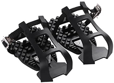Toe Clips Cage Bike Pedals Adapter Kompatibel mit Peloton Heavy Duty Plastic Pedals Zubehör Kompatibel mit Peloton Schuhclips Kompatibel mit Peloton Pedalkonverter 1 Paar