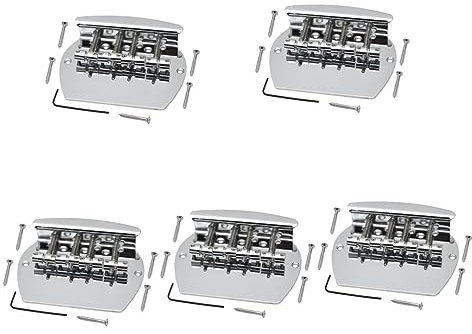 MILISTEN 5st Kabelbrett Für E-Gitarre Saitenhalterbrücke Für Gitarre Gitarrenbauer Geschenk Gitarre Saitenhalter Stegsaitenhalter Für Gitarre Bass Saitenhalter Metall Halbkreis Komponente