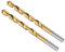 CoCud Torsion Perceuse Mèches, 6.8mm Perçage Diamètre, Titanium Revêtu Haute Vitesse Acier 6542 Droit Rond Tige - (Applications: pour Inox Acier Alliage Métal), 2-Pièces