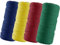 BEIGOLD® Premium Makramee Garn 3mm x 100m - Set Bunt 1 (Natur,Rosa,Lila,Lachs)- Baumwollmischgarn zum Knüpfen von Macrame - Rope Garn - Kunst DIY