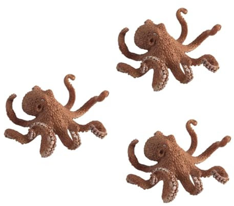 Abaodam 3pcs Octopus Toy Toys Realistic Octopus Toy