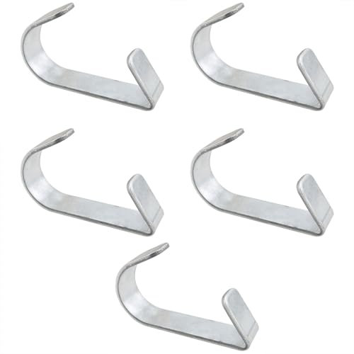 CHENJIN 5PCS Wire Mesh Gate Clamp with 1-3/8 Inch Outer Diameter Pipe Metal Iron Dog Cage Gate Clamp Chain Fence Gate Clamp for Fencing Farms Chain Gates Gardening Woodworking