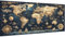 Weltkarte Diamond Painting Erwachsene XXL 60x30cm, 5D Diamant Painting Bilder Retro Muster, DIY Eckige Steine Daiments Malerei Anfänger Mosaikherstellung Bastelset, Schlafzimmer Deko Aesthetic Model30