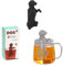 LINTRA 2 Pièces Infuseur à Thé, Silicone Filtre à Thé, Créatif Infuseur Thé Tasse, Forme de Chiot 3D, Boule a The Animaux Infuseur Thé Silicone pour Tasses à Thé, Théières, Cadeaux