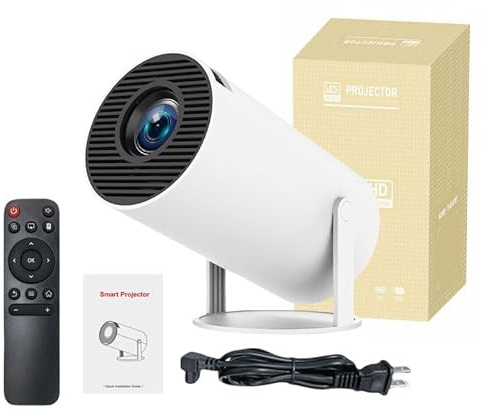 Osmo FlixPro Original 1080P Full HD Beamer mit 4K Unterstützung, WiFi 6, Bluetooth 5.0, tragbar für Heimkino & Outdoor, 130 Zoll Bildschirm