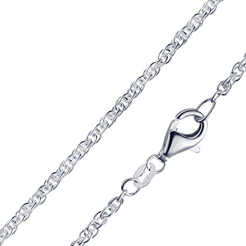 Doppel Ankerkette Silber 925 Damen Halskette 2mm K41-40 cm