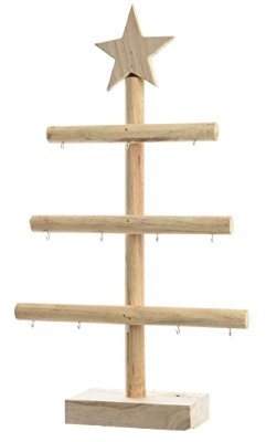 Delamaison DEO3705073 Weihnachtsbaum, Holz, Mehrfarbig, 60 x 35 cm