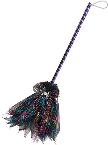 DEGUISE TOI Hexenbesen 80 cm für Erwachsene - Bunt