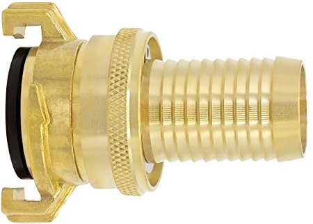 VARIOSAN Saug- und Hochdruckkupplung 12432, 1 1/4 Tülle, Messing blank, System Geka