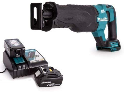 Makita DJR187Z 18V Brushless Reciprocating Saw with 2 x 5Ah Batteries & Charger