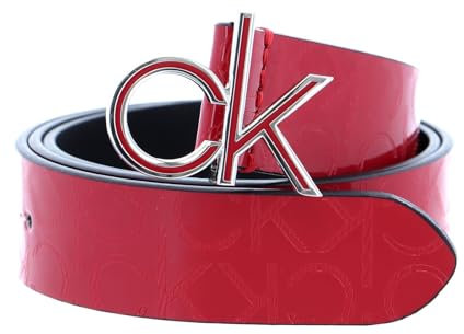 Calvin Klein CK Low EM Fix Belt 3 W75 Chili Pepper