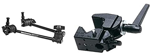 Manfrotto 196AB-2 Single Arm 2 Section, Black & 035 Ftc Super Clamp