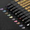 Linkbro Metallic Marker, 10 Farben Premium Metallic Pen mit mittlerer Feder für DIY Fotoalbum Gästebuch Papierkarte Herstellung von Glas Kunststoff Stein (2mm)