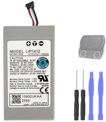 Aousavo LIP1412 ersatz akku Kompatibel mit Sony PSP GO PSP-N100 PSP-N1006