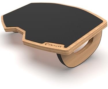 UNITURE® Repose-Pieds en Bois pour Bureau et Gaming avec Fonction de Bascule - Repose-Pied pour Canapé