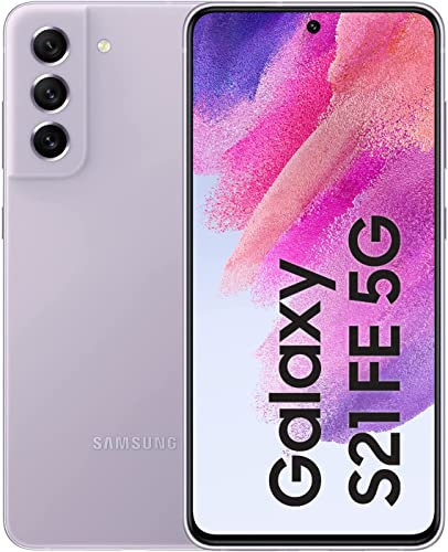 Samsung Galaxy S21 FE 5G, Android Smartphone, 6,4 Zoll Dynamic AMOLED Display, 4.500 mAh Akku, 128 GB/6 GB RAM, Handy in Lavender inkl. 36 Monate Herstellergarantie [Exklusiv bei Amazon]
