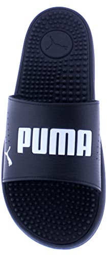 PUMA Men's Softride Massage Slide Sandals, Black-White, 9, 9, Black/White, 6.5 UK