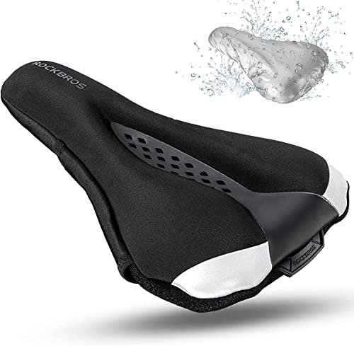 ROCKBROS Sattelbezug Fahrrad Universal Fahrradsattel Überzug Gelüberzug mit Regenschutz für Rennradsättel Mountainbike Bequem Sattelpolster Sattelschutz