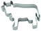 BekkiB - Ausstechform Kuh - ca. 7 cm, Ausstecher aus Edelstahl, spülmaschinengeeignet - 98