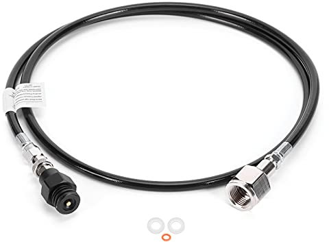 CO2-Schlauchadapter-Kit Soda-Schlauch CO2-Zylinder-Adapter, CGA320 1,5 m Soda-Schlauch-Adapter CO2-Gaszylinder-Nachfülladapter-Anschluss Soda