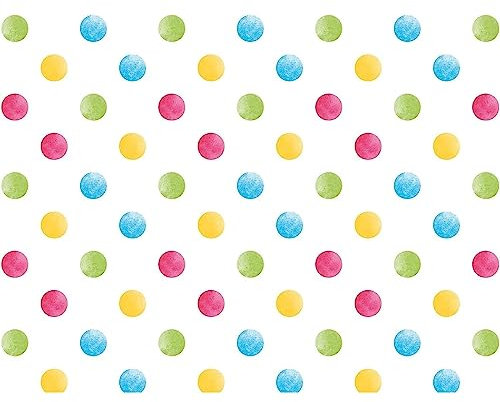 bsb Geschenkpapier Rolle in 70 x 200 cm - Geschenk-Verpackung mit bunten Punkten - Geschenk-Papier Geburtstag & mehr - reißfestes Geschenkpapier Kinder & Erwachsen - 1 Rolle