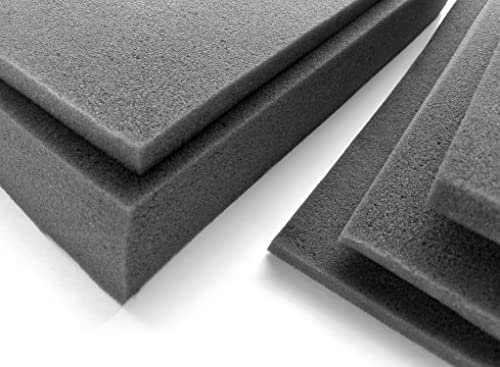 Scarnatti Schaum Matratze - Gray RG28/44 Schaumstoff, Schaumstoffplatte, Mittelhart - 200 x 90 x 2 cm