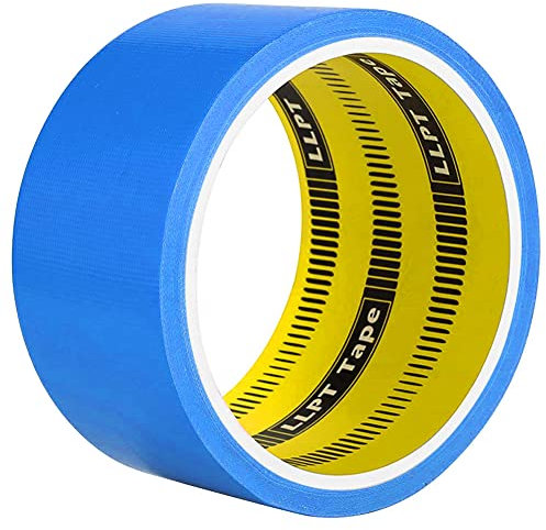 LLPT Klebeband Gewebeband Hochwertiges Farbiges Klebeband Geeignet für DIY Handwerk Dekoration für den Innen- und Außenbereich, 1 Rollen 50MM x 9M Blau (DT601BL)