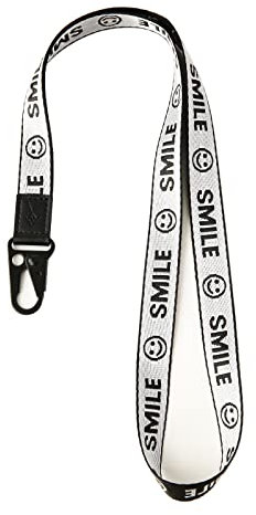 TOOLIN Coole Schlüsselbänder, Umhängebänder für Schlüssel, Geldbörsen, Schlüsselanhänger für Damen und Herren, Smile-a Gray, 19.6 inches