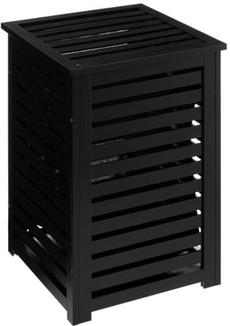 Panier à linge 65l sicela en bambou noir - 5 five simply smart