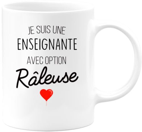 quotedazur - Taza para profesores con opción de escobilla, regalo para mujer, cheffe, pasante, jubilación, idea de regalo original, humor, gracioso, rigolo – Taza de café y té barata