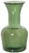Vase en Verre recyclé en Vert 18x32cm, Bouche 12/6cm