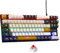 The G-Lab - Keyz Mercury Colors - Clavier Mécanique TKL 87 Touches Orange, Blanc Et Noir, Mécanique Filaire USB, Rétroéclairage LED RGB- Clavier Gamer Compact PC/PS5/XBOX - New 2024