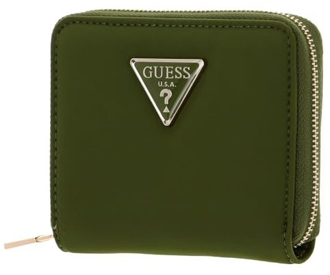 GUESS Eco Gemma SLG Small Zip Around Wallet Olive
