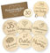 ZUKLA® Meilensteinkarten Schwangerschaft Holz - 30 Schwangerschaftskarten Meilensteine - Geschenke für Schwangere Frauen - Schwangerschaft Meilensteinkarten Deutsch Erinnerungskarten - Partygeschenke